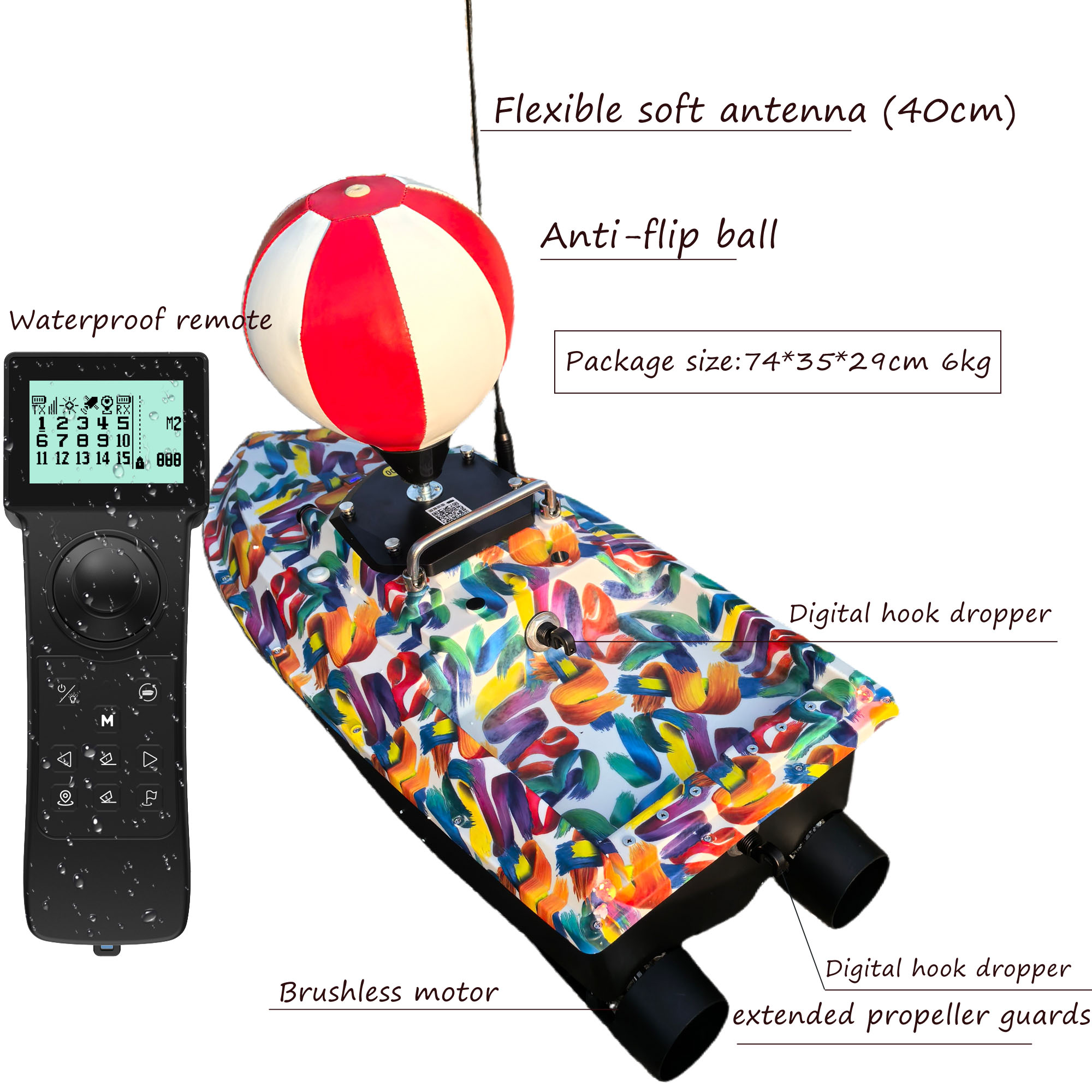 SurfCaster Pro Brushless Motor - đánh giá và giá Fishing Boat Gps